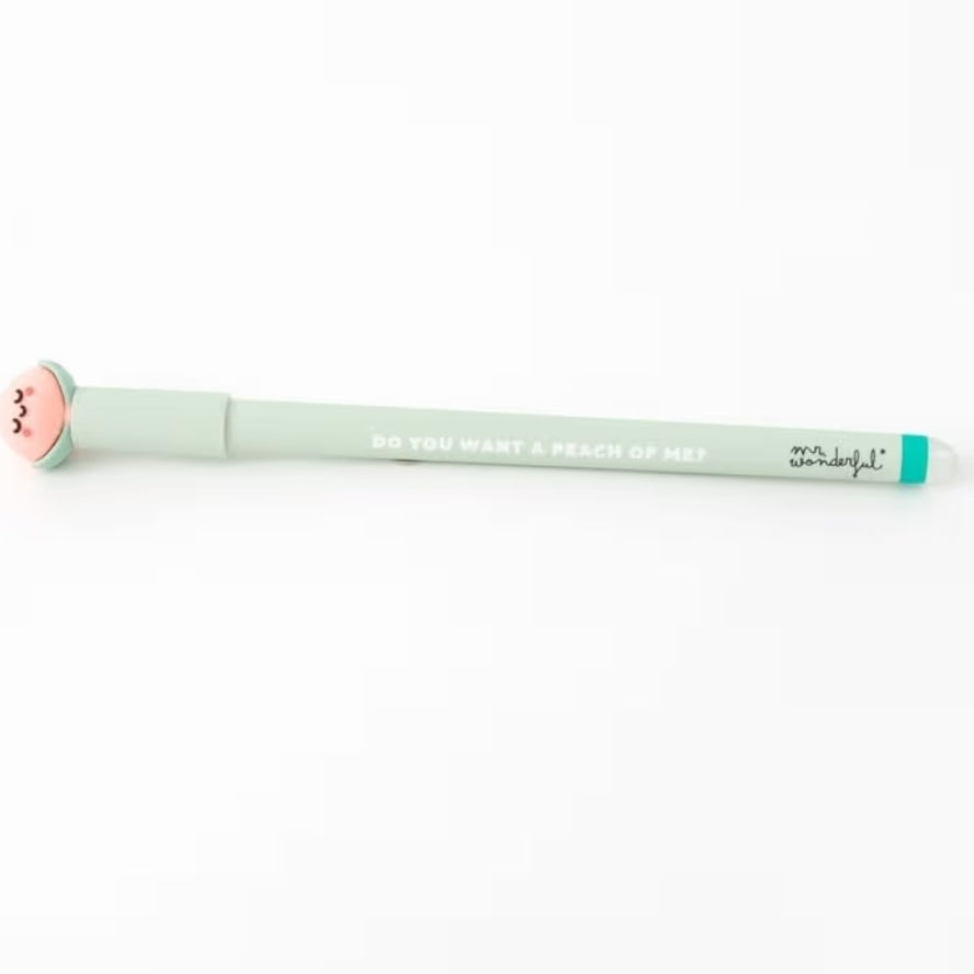Caneta que Apaga Mr.Wonderful Pêssego - Do you want a peach of me?