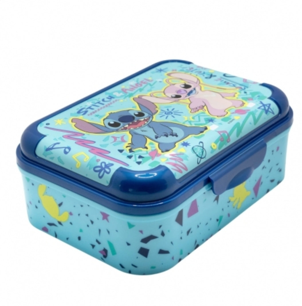 Caixa de Lanche Stitch e Angel
