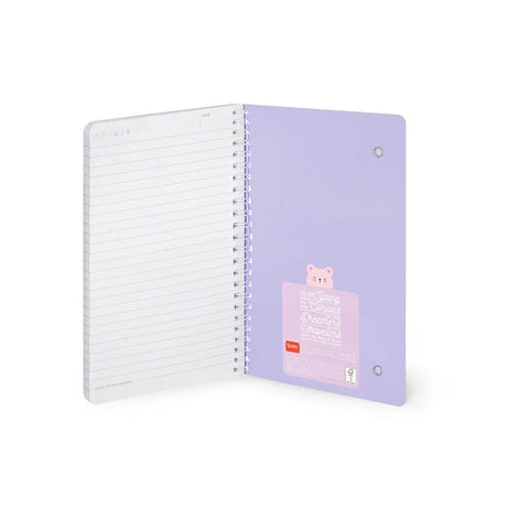 Caderno A5 Espiral Pautado Ursinho Legami