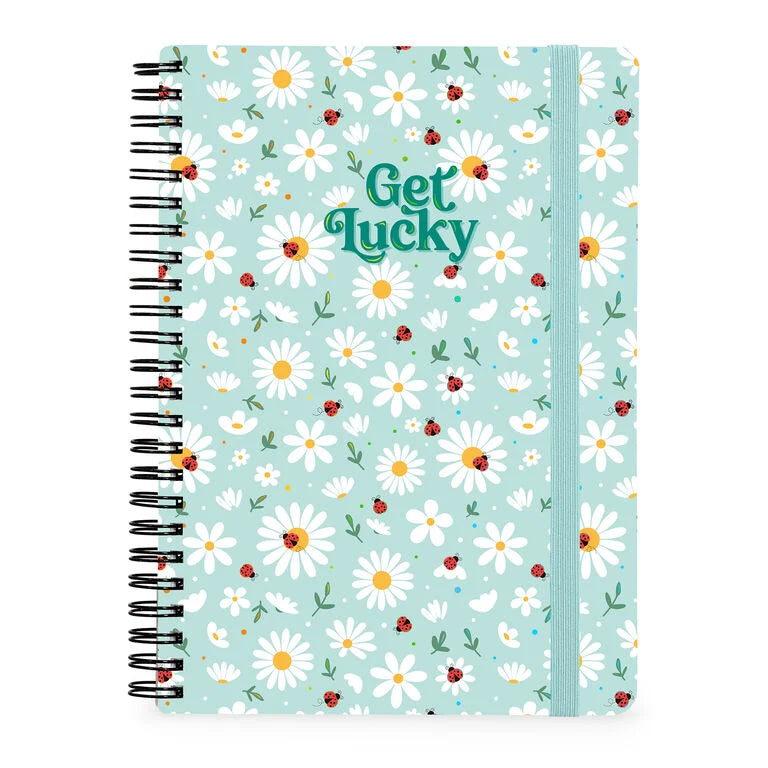 Caderno A4 em Espiral Pautado com Folha de Autocolantes Joaninha Legami