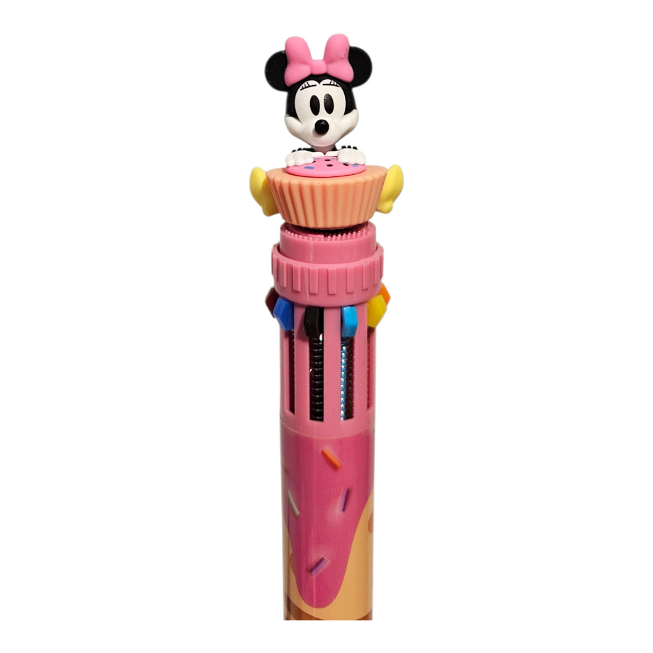 Caneta 10 Cores Minnie que Topo Roda