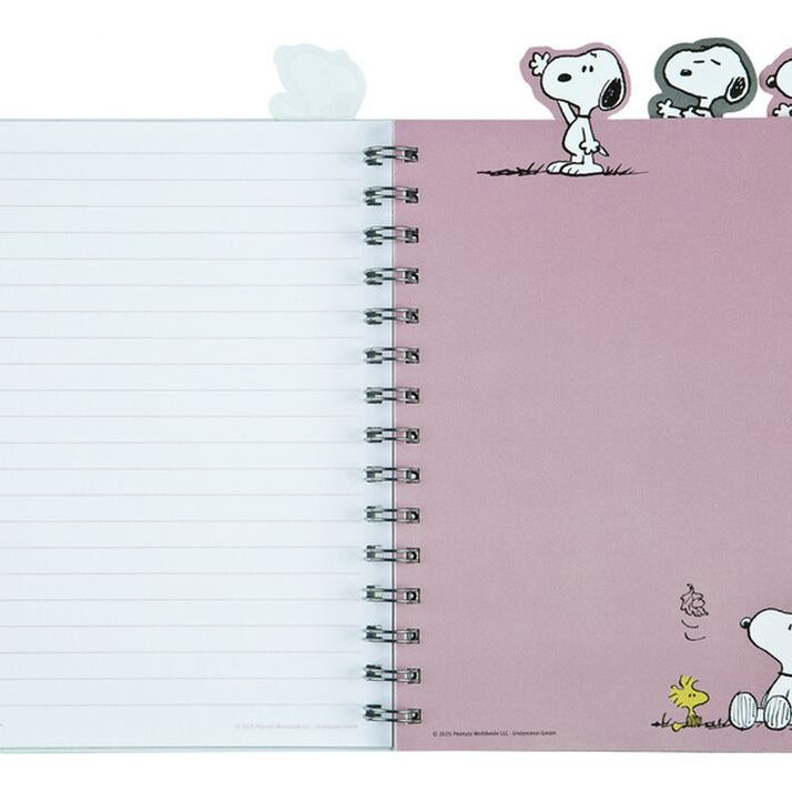 Caderno A5 com Separadores Snoopy