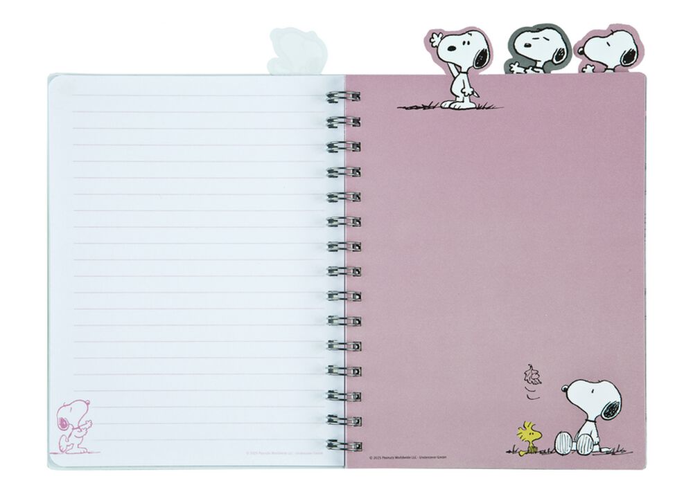 Caderno A5 com Separadores Snoopy