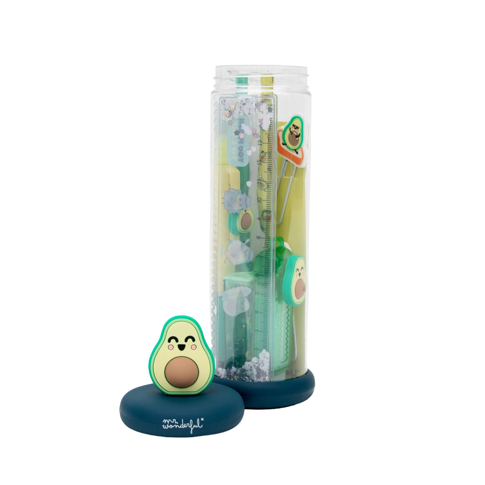 Estojo com Conjuntos de Artigos de Papelaria
