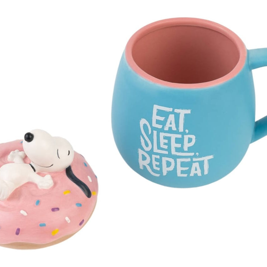 Caneca Snoopy 3D com Tampa