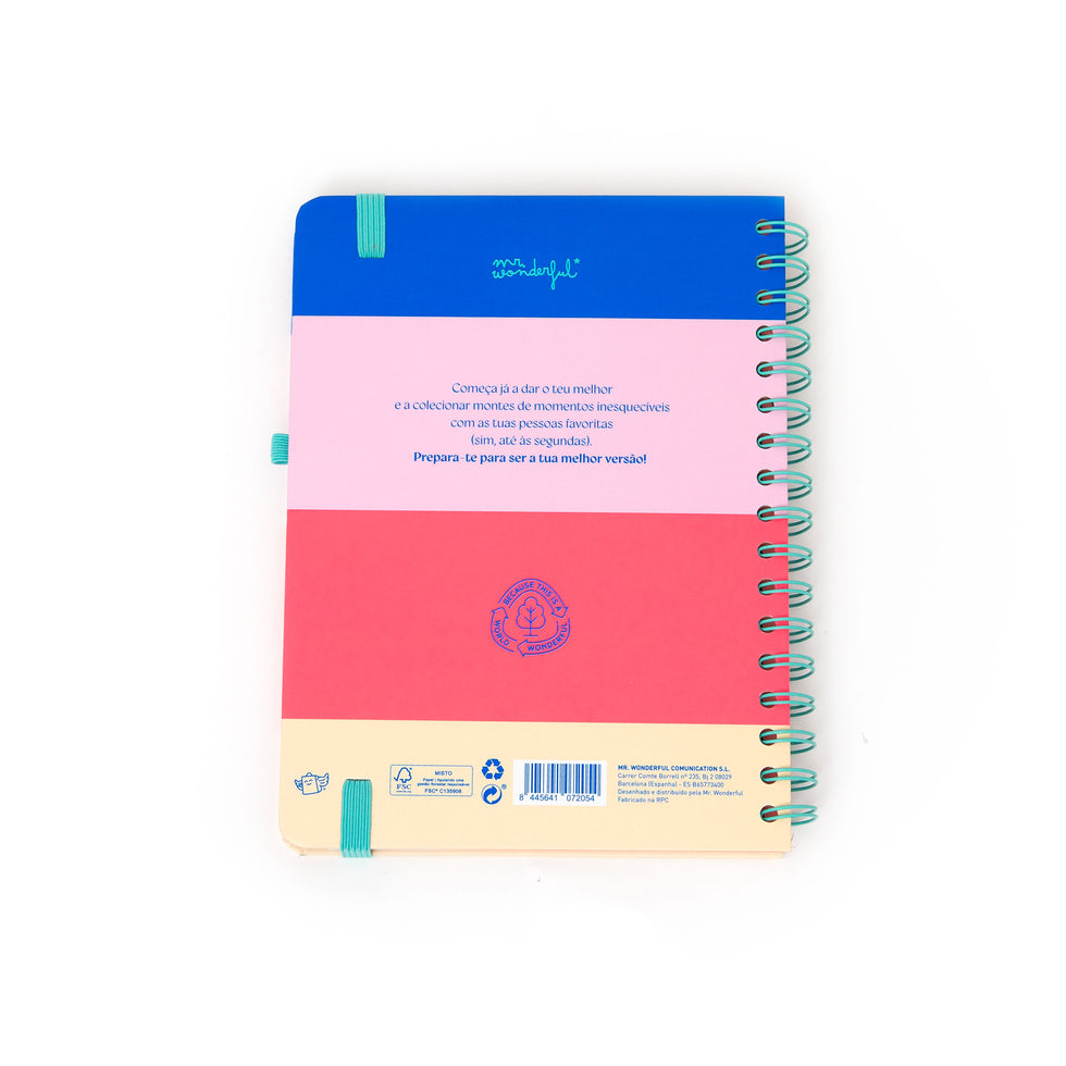 Agenda Semanal Mr.Wonderful 2026 - Por onde começamos? - Com Caneta Exclusiva