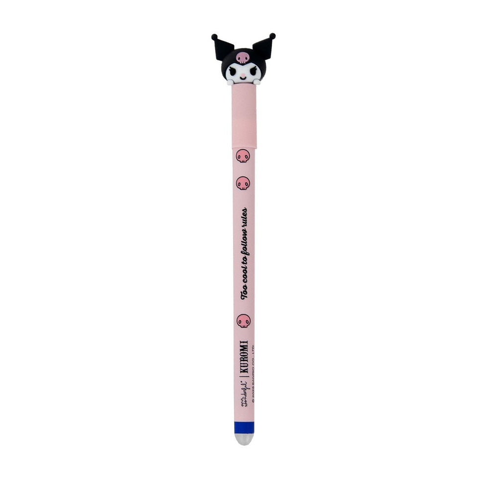 Caneta Apagável Kuromi "Too cool to follow rules" Mr.Wonderful