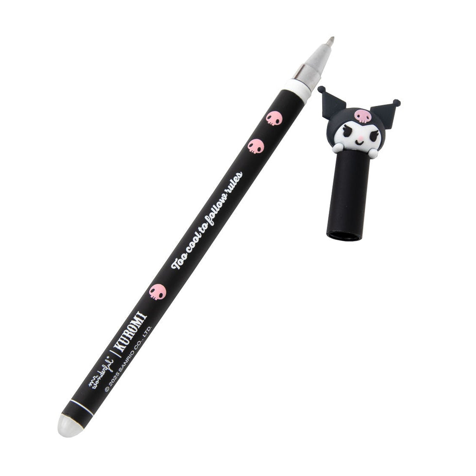 Caneta Apagável Kuromi "Too cool to follow rules" Mr.Wonderful