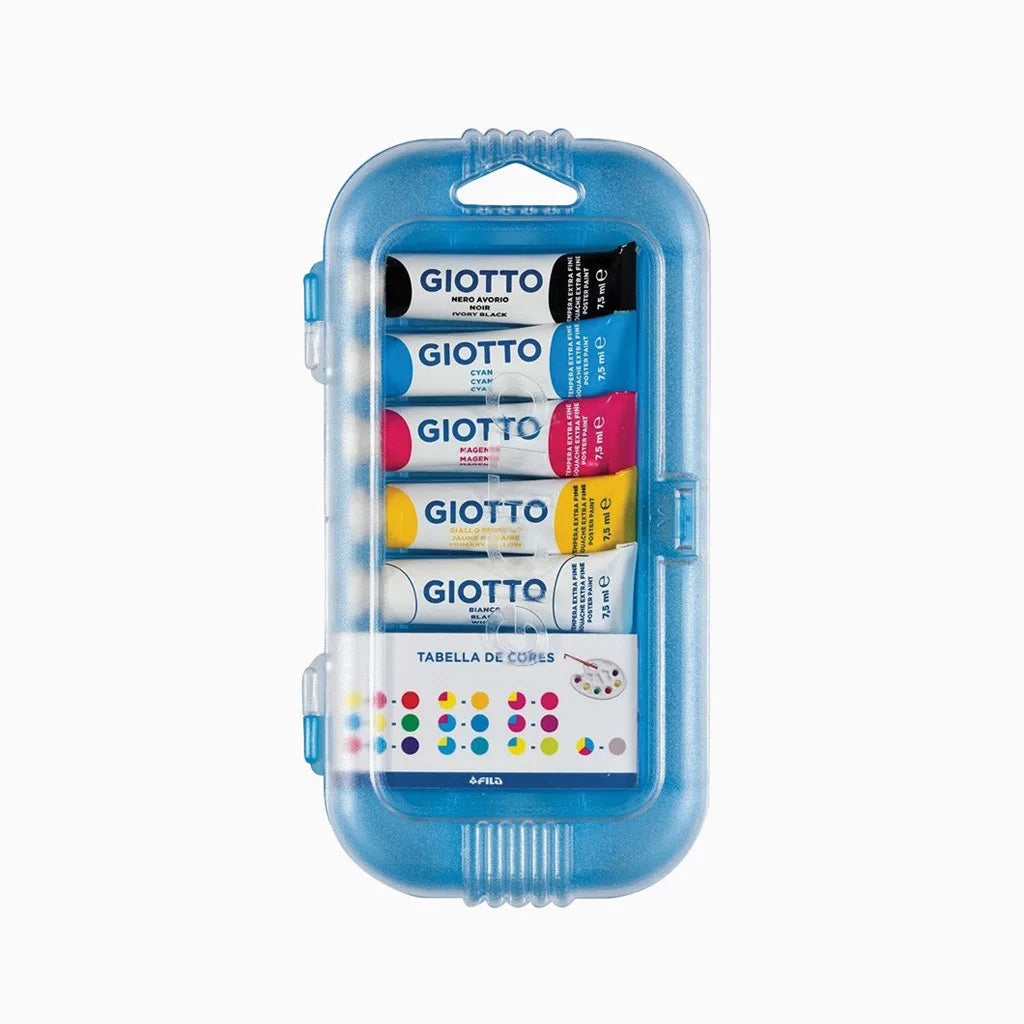 Caixa de Guaches com 5 Cores Giotto