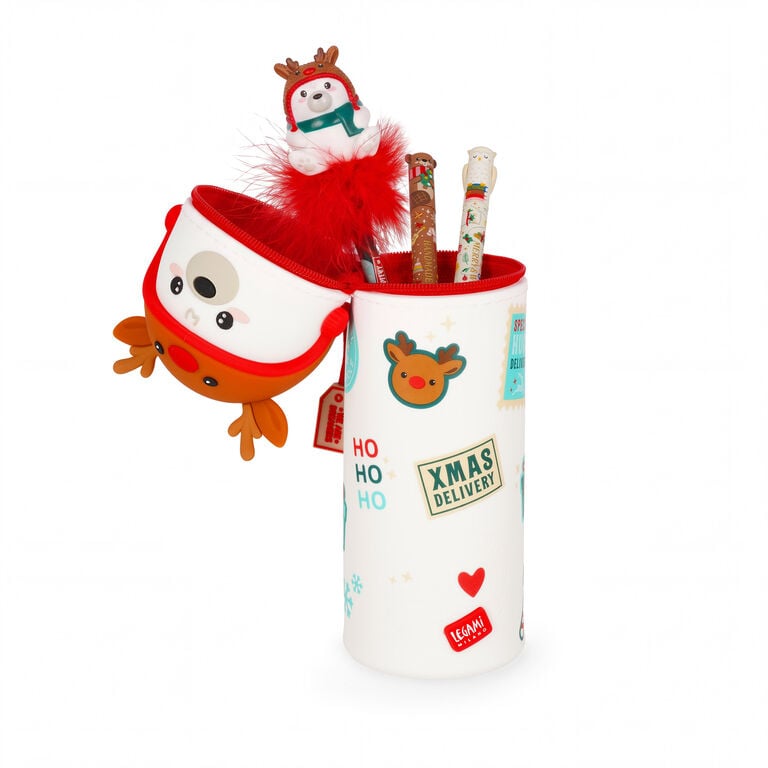 Pré-venda Estojo Kawai Urso Polar Edição Natal Legami