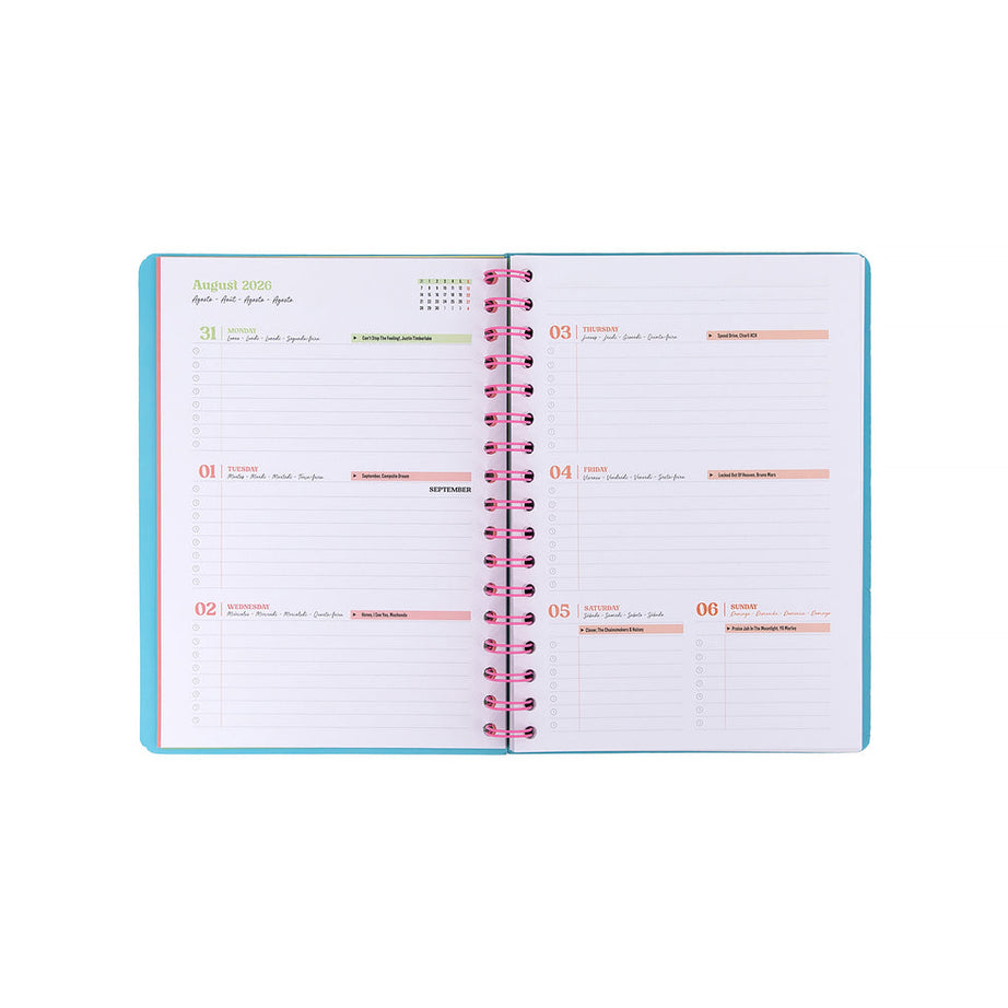 Agenda Semanal Mr.Wonderful "To Plan Or Not to Plan"
