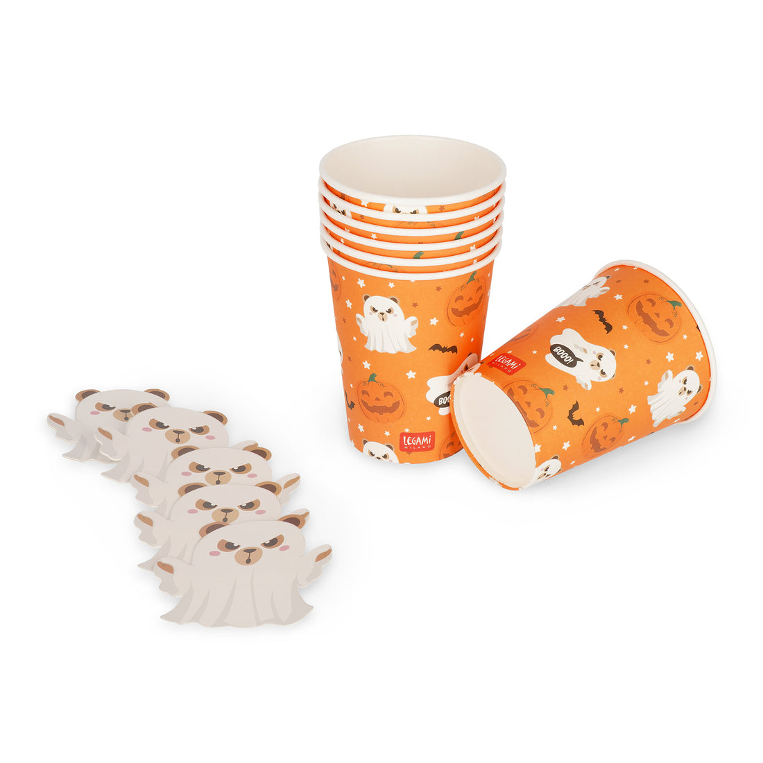 Brevemente - Conjunto de 8 Copos Papel Halloween Legami