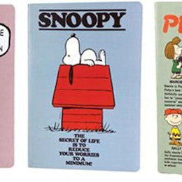 Conjunto 3 Cadernos Pautados A5 Snoopy e Amigos
