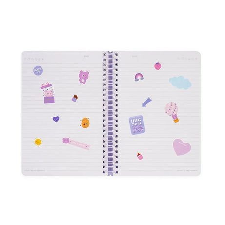 Caderno A5 Espiral Pautado Ursinho Legami