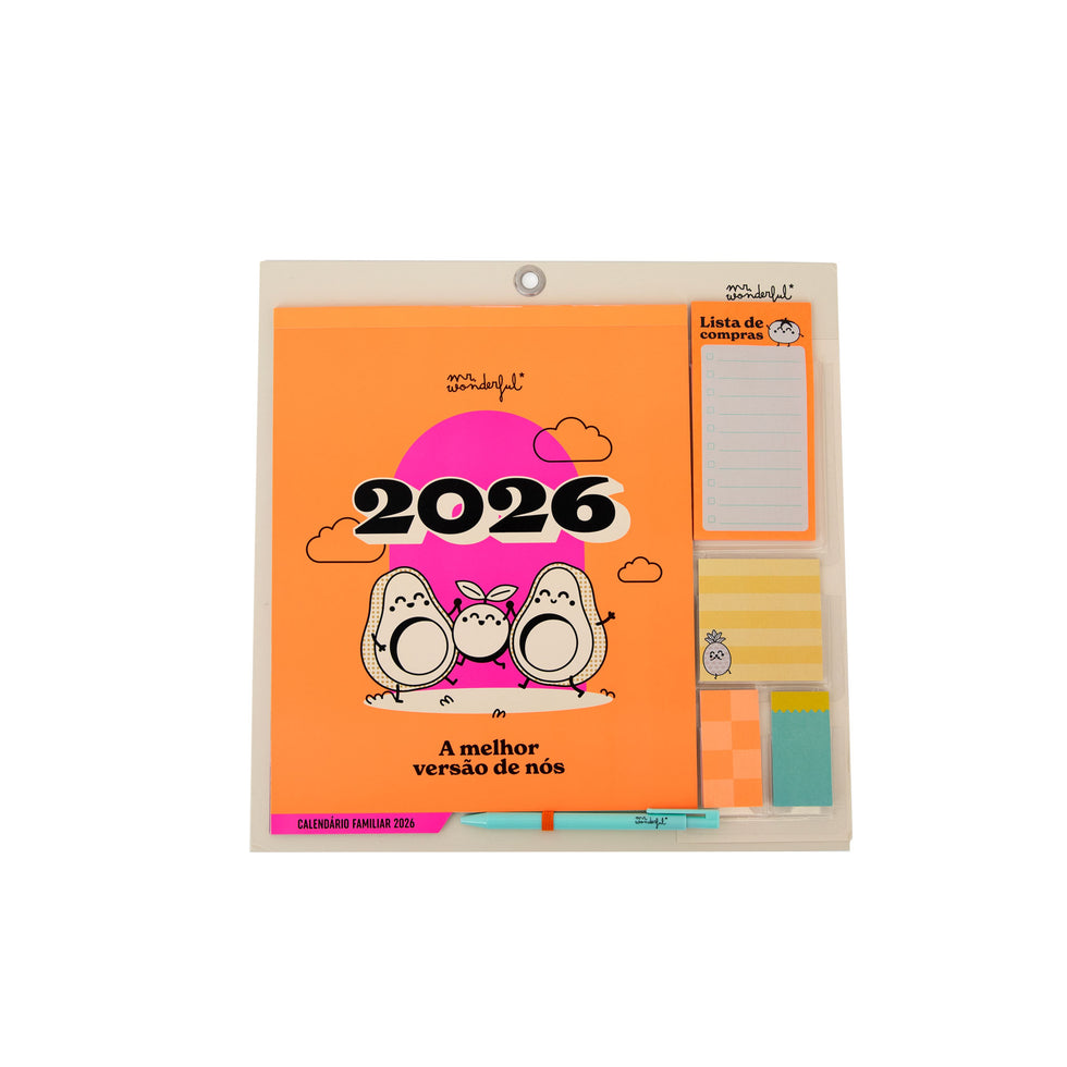 Calendário Magnético de Parede Mr.Wonderful 2026 - Uma versão melhor de nós