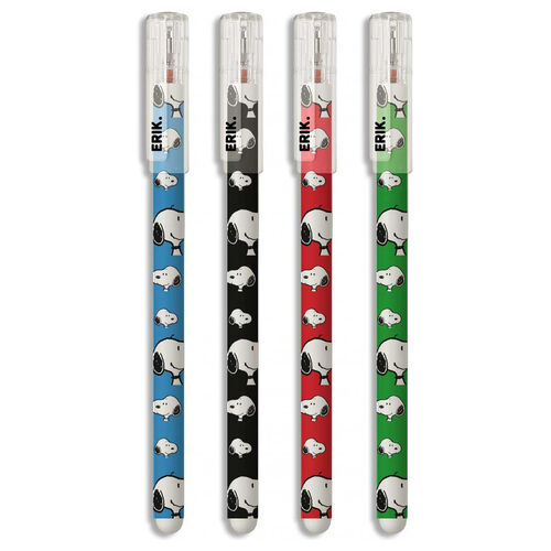 Conjunto 4 Canetas Apagáveis Snoopy