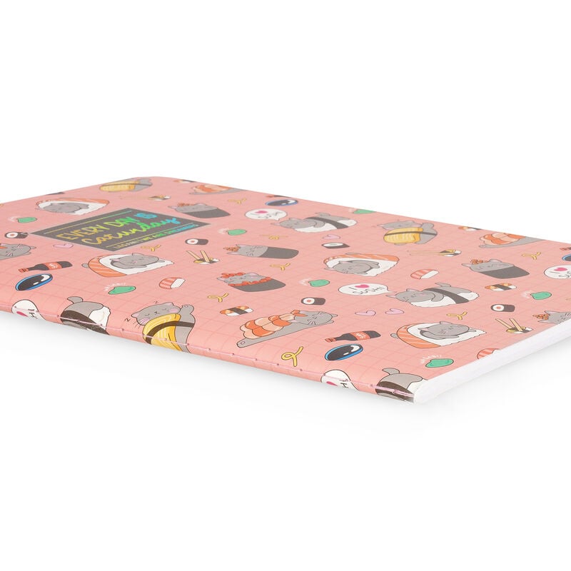 Caderno Grande B5 Pautado Sushi Cat Legami