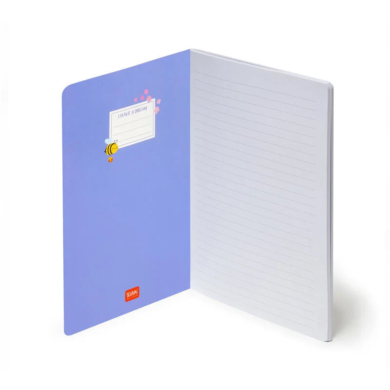 Caderno A5 Pautado Bee Legami