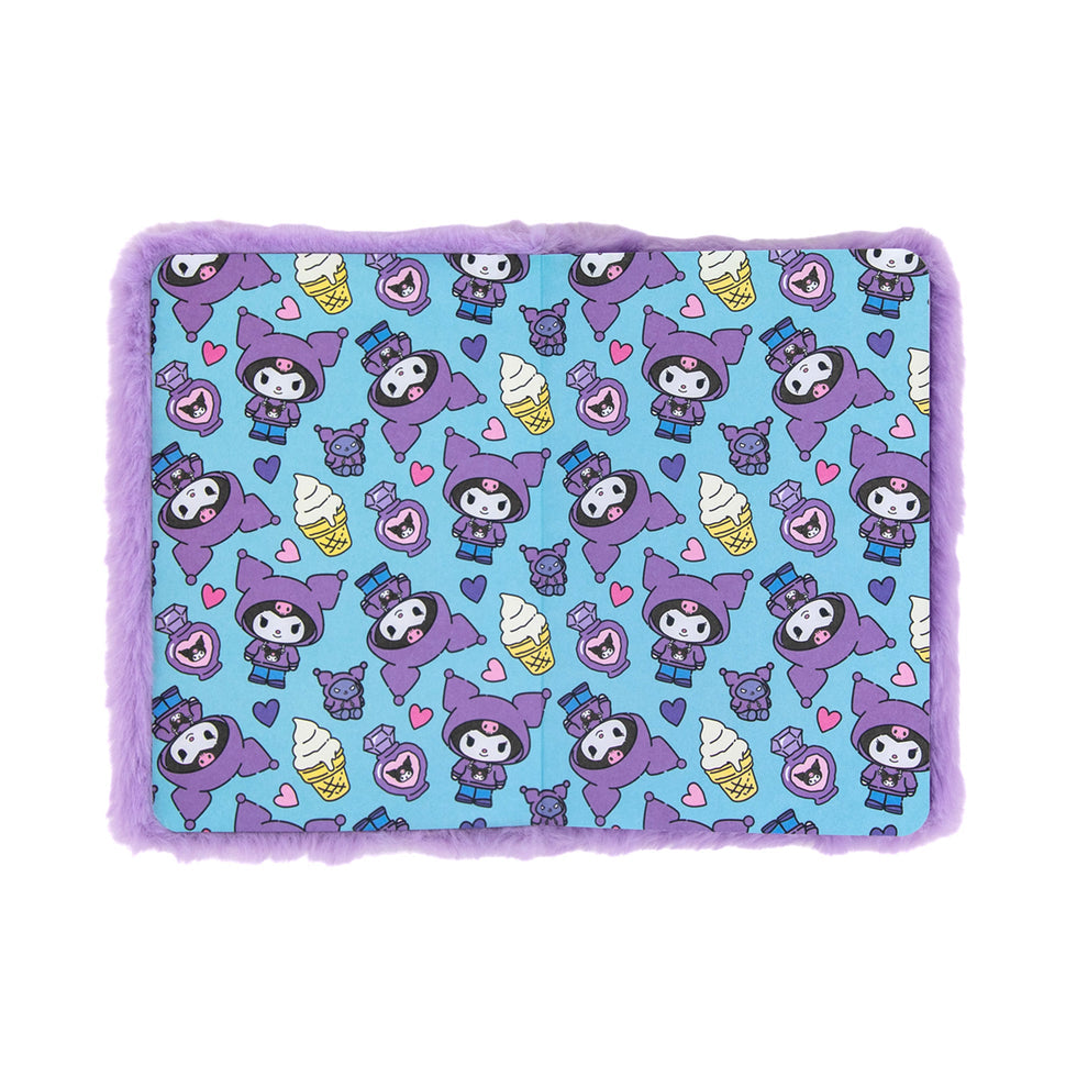 Caderno A6 Pautado em Peluche Kuromi Mr.Wonderful