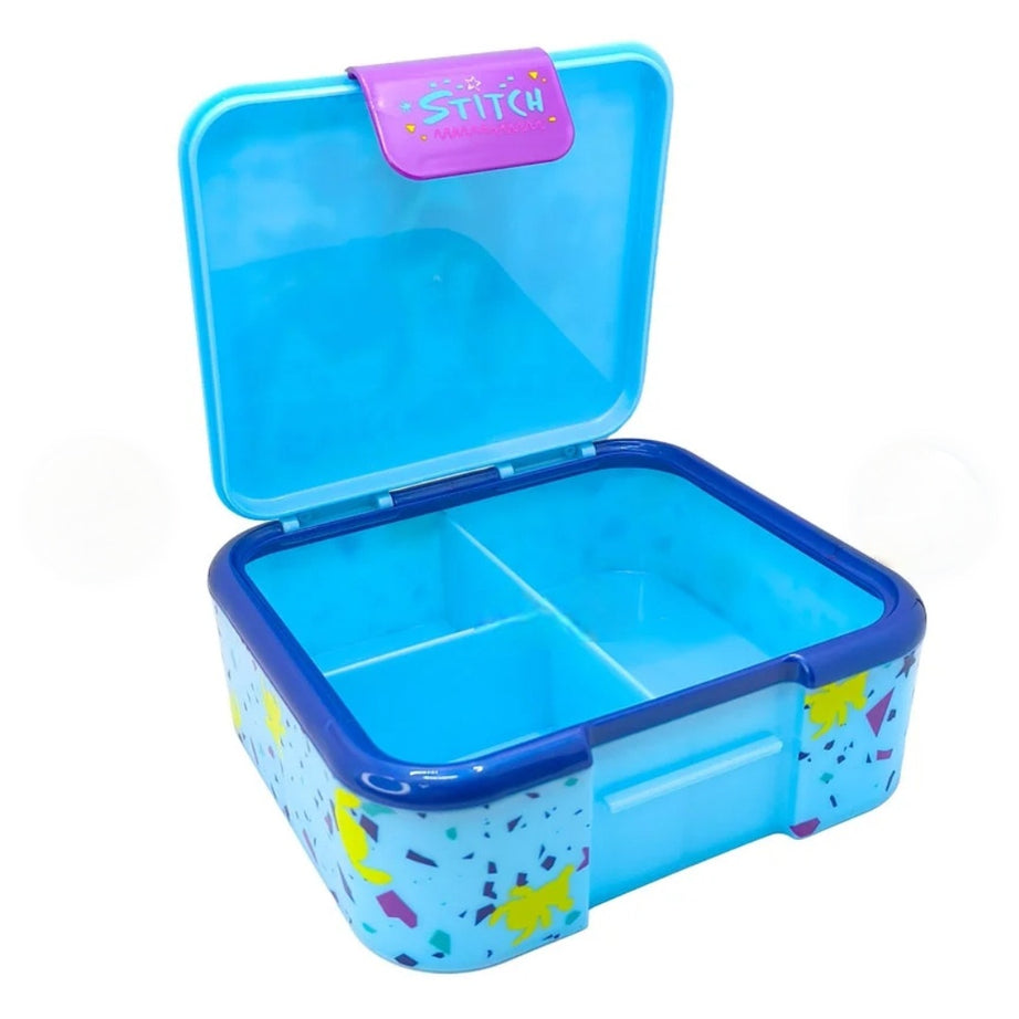 Caixa de Lanche com 3 Divisórias  Stitch e Angel