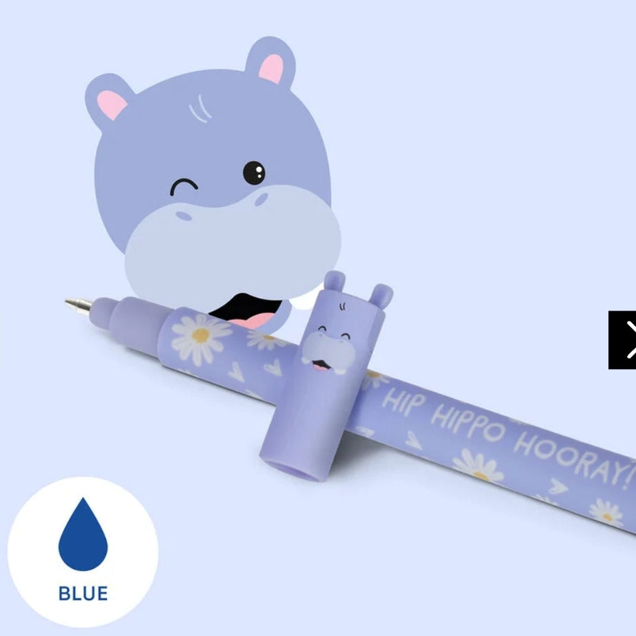 Caneta Apagável Hipopótamo - Legami