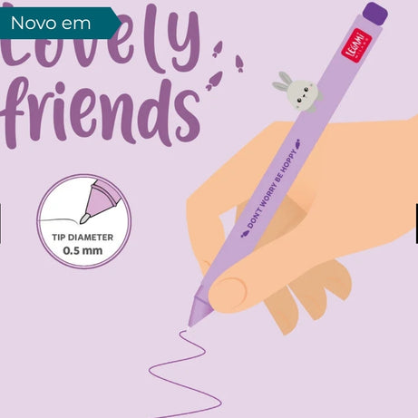 Caneta Coelho Legami Lovely Friends