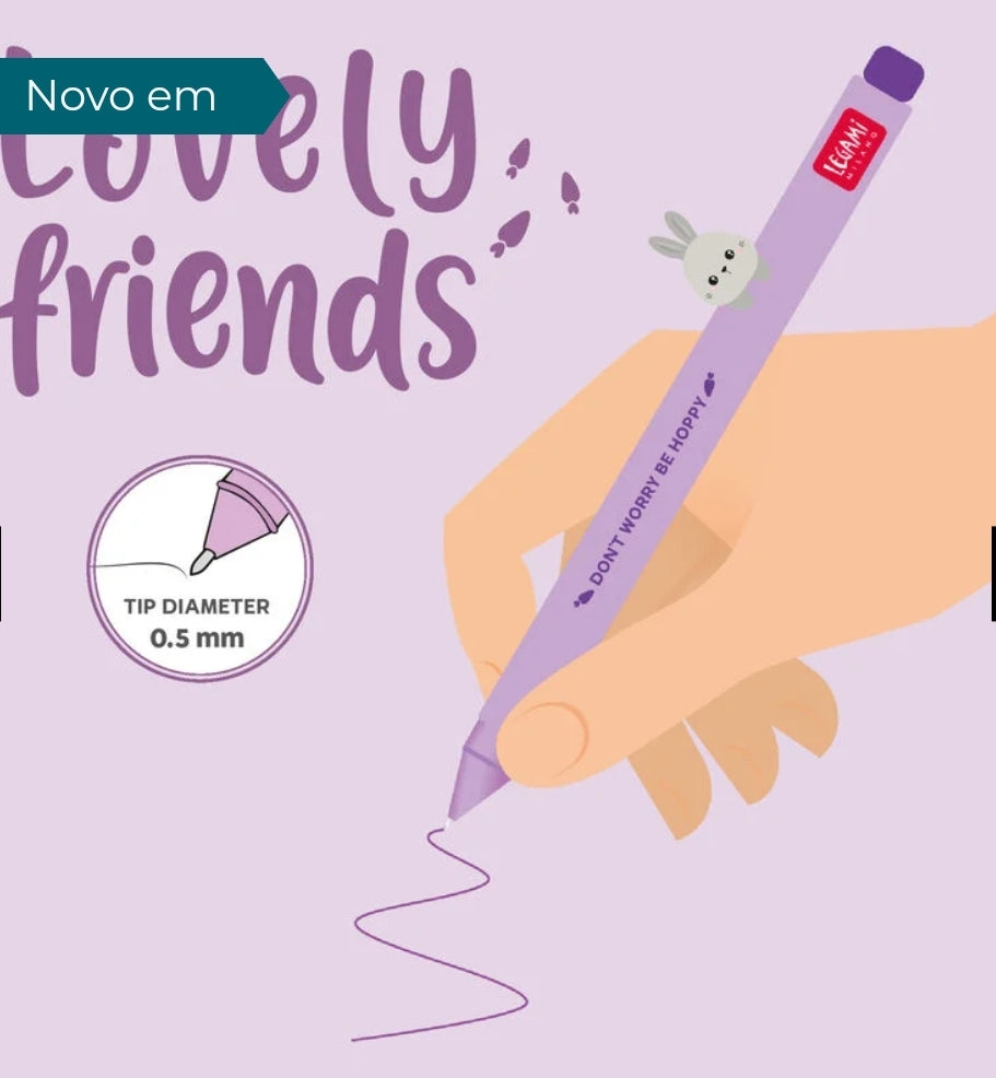 Caneta Coelho Legami Lovely Friends