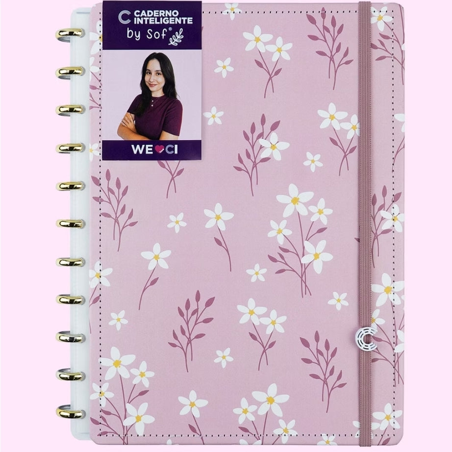 Caderno Inteligente A4 Pink Blossom by Sof Martins Grande