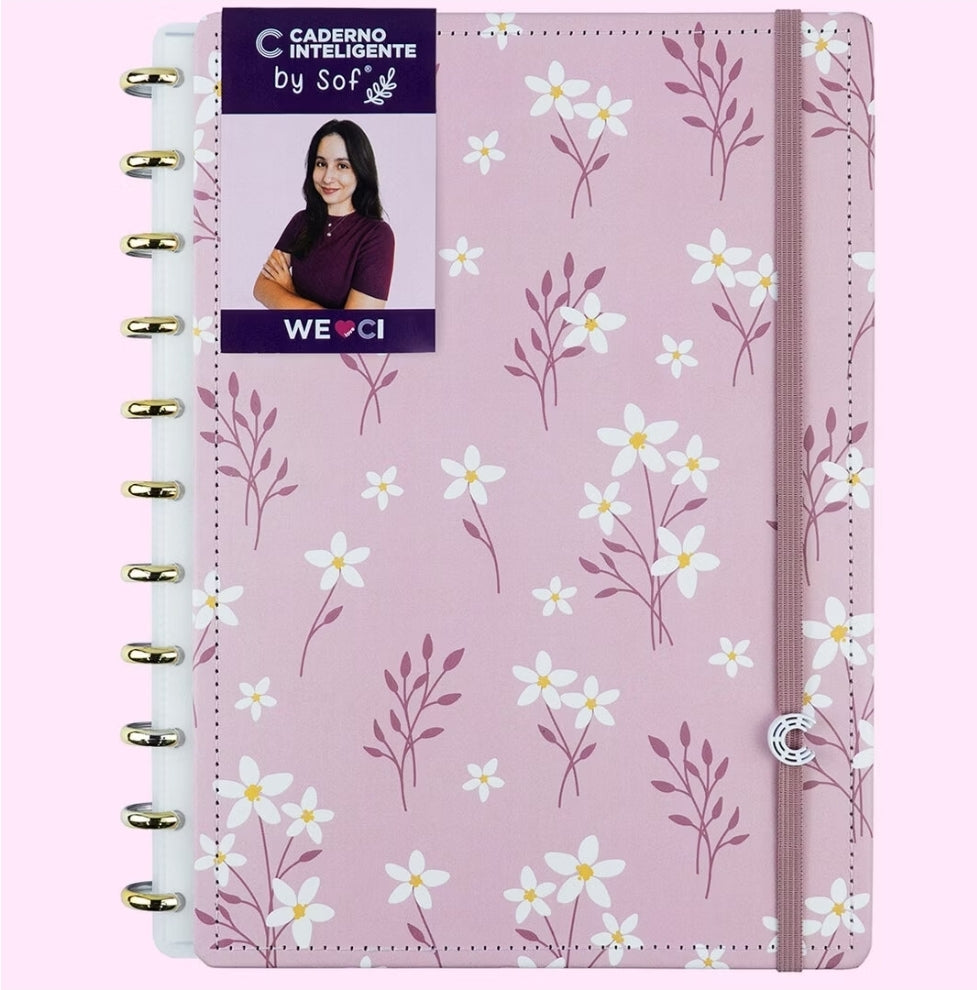 Caderno Inteligente A4 Pink Blossom by Sof Martins Grande