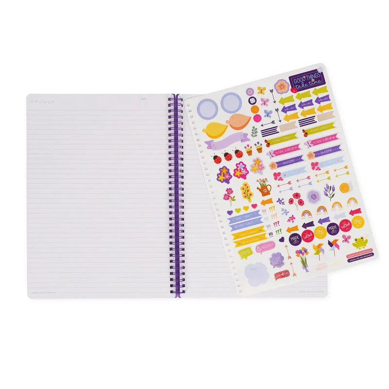 Caderno A4 Pautado Espiral Flores Legami