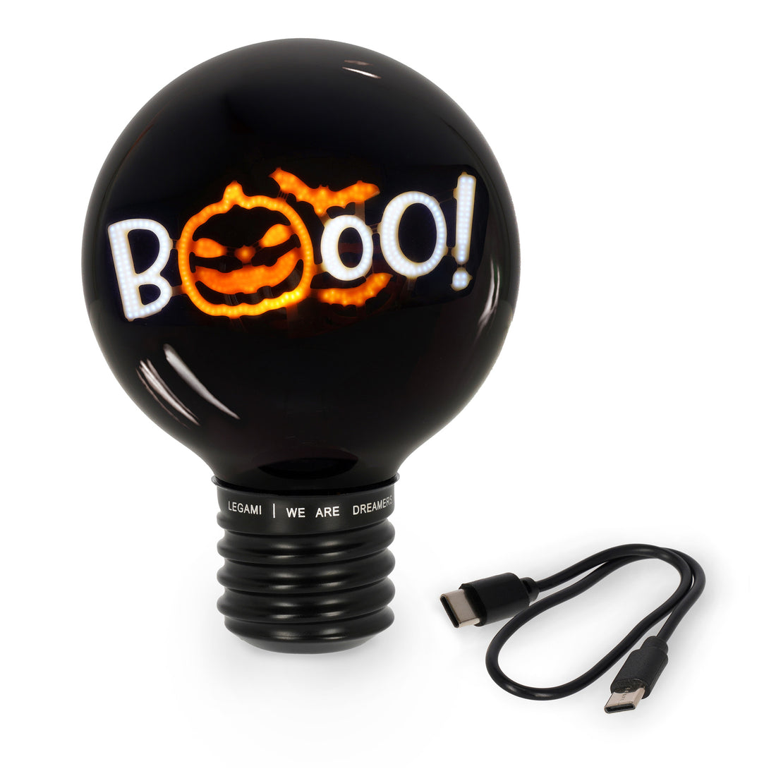 Brevemente  - Candeeiro/Luz de Presença em Forma de Lâmpada  Booooo Legami