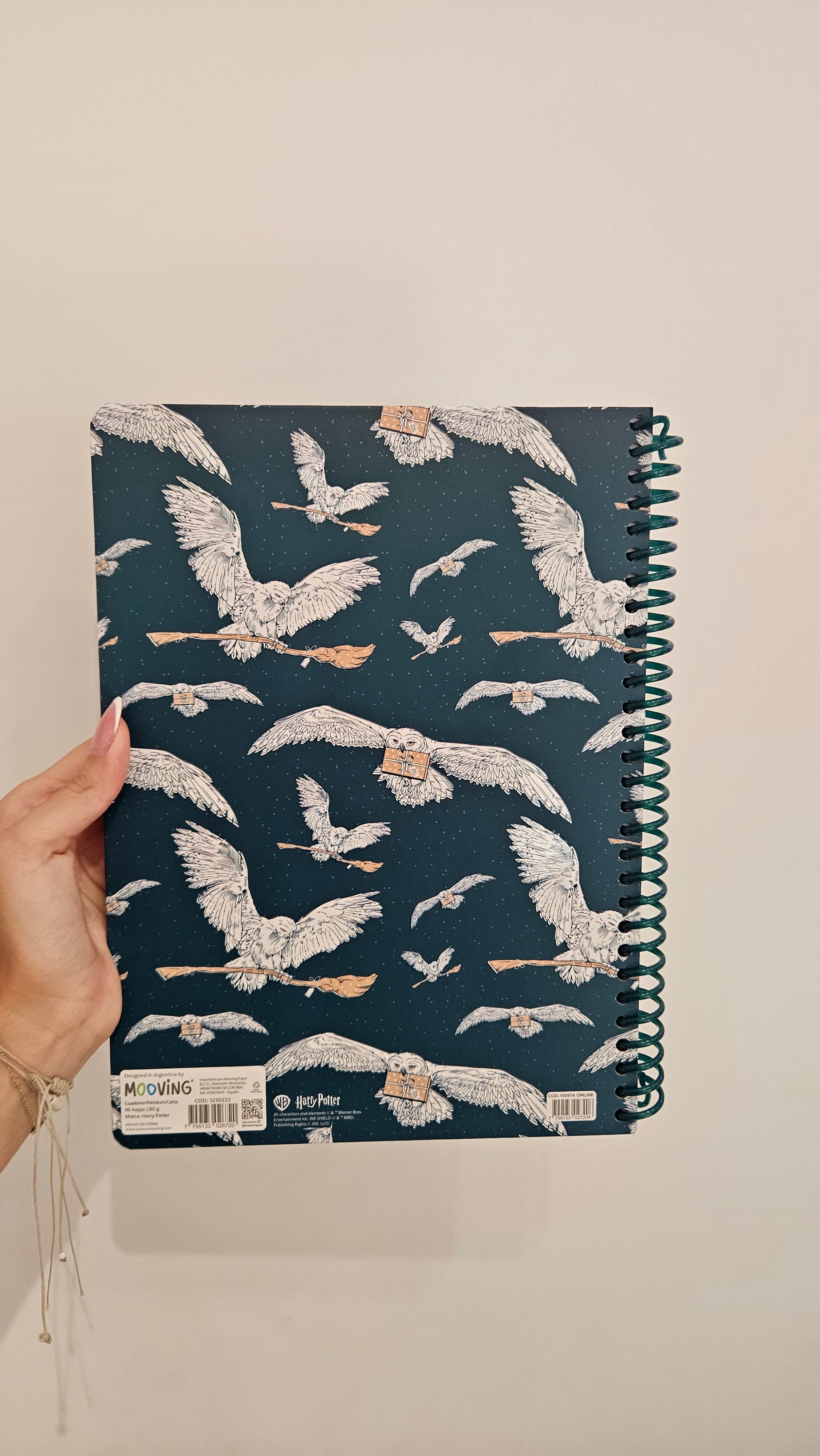 Caderno A4 em Espiral Quadriculado Harry Potter com Autocolantes e Envelope