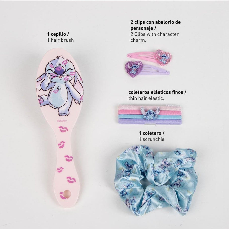 Conjunto Stitch para Cabelo 8 Acessórios