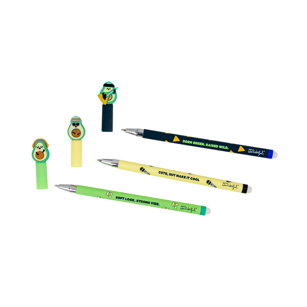 Conjunto 3 Canetas Apagáveis Acabates