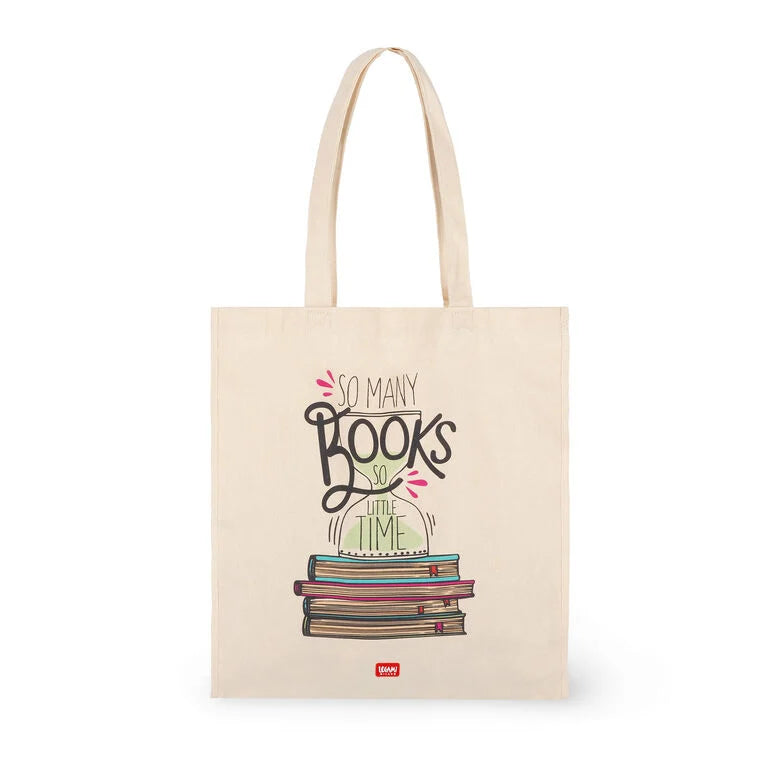 Totte Bag "So Many Books So Little Time" Legami