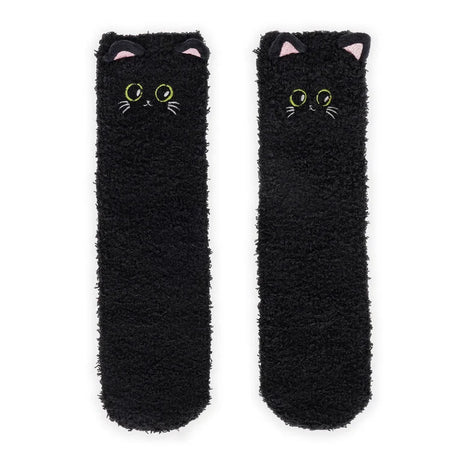 Meias Antiderrapante 3D Gato Preto Tamanho 35-42 Legami