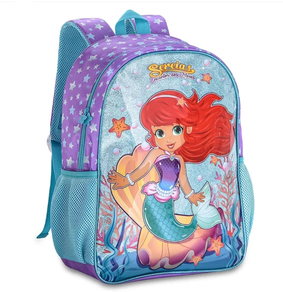 Mochila Escolar Sereia
