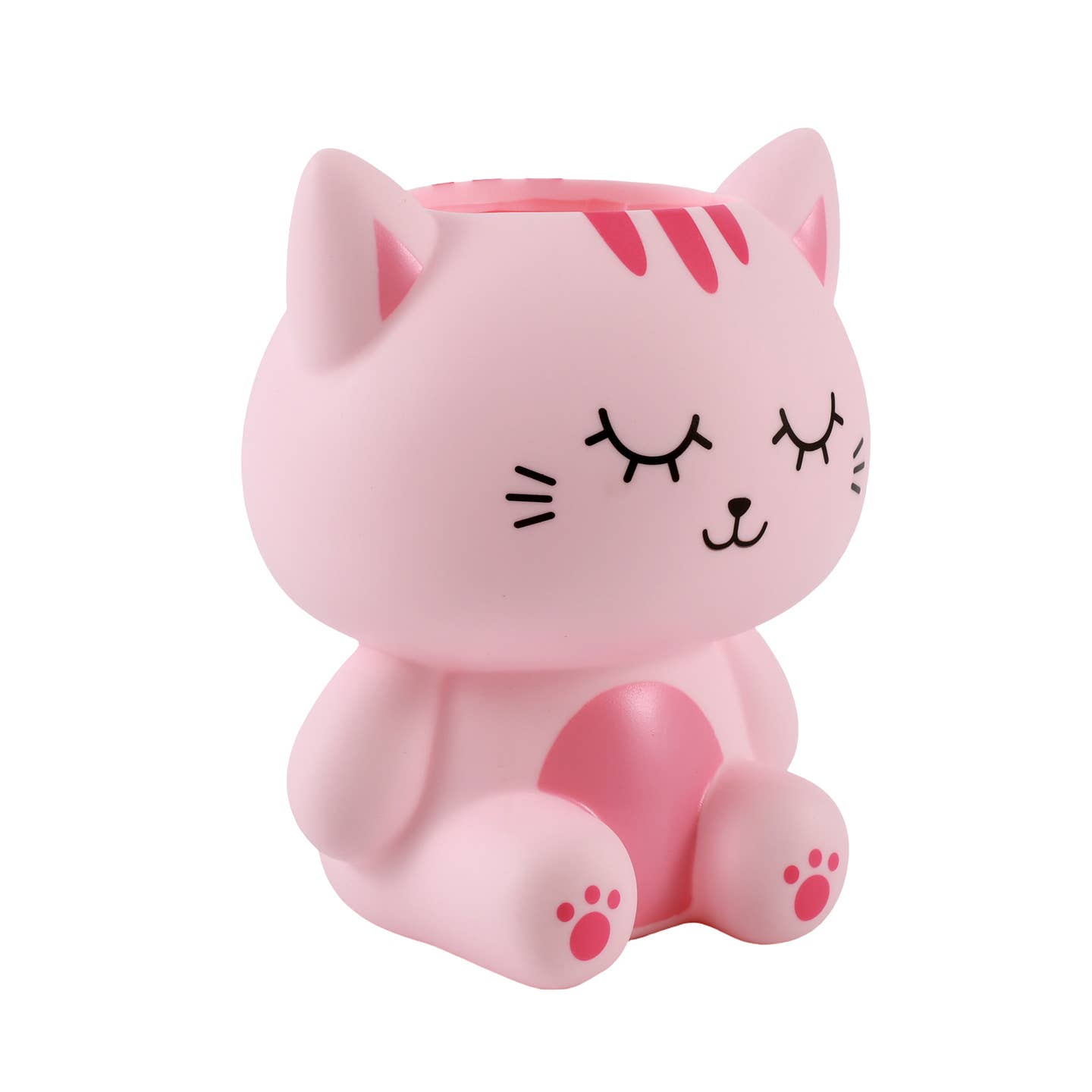 Copo de Secretária Gato Rosa 3D Itotal