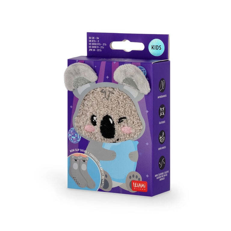 Meias Antiderrapante 3D Koala Tamanho 26-34 Legami