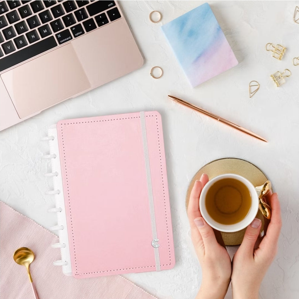Caderno Inteligente A5 Rosa Pastel