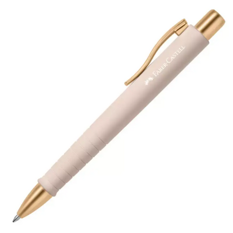 Caneta Esferográfica Poly Ball Rosa Pálido Faber-Castell