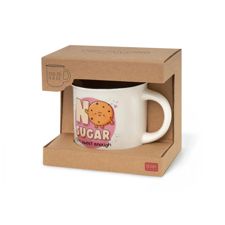 Caneca Legami "No Sugar, I'm Sweet Enough" Legami
