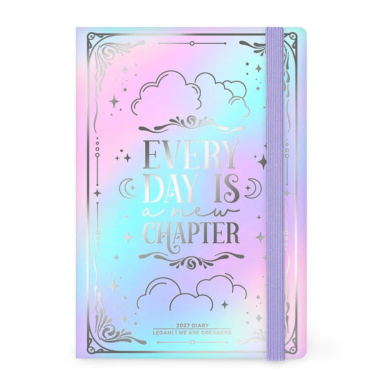 Agenda Semanal 2027 Edição Especial Irisdescente "Every Day is Chapter" Legami