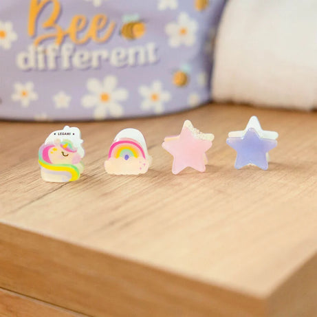 4 Molas de Cabelo Unicórnio Legami