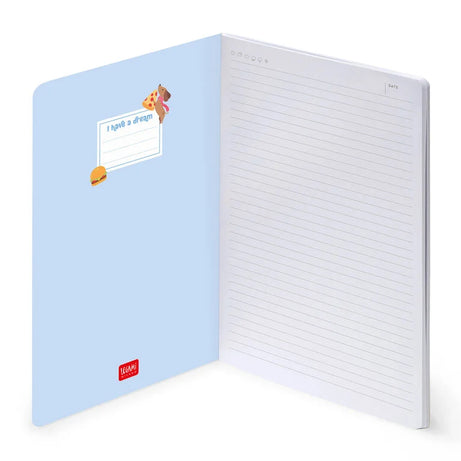 Caderno Grande B5 Pautado  Cão Salsicha Legami