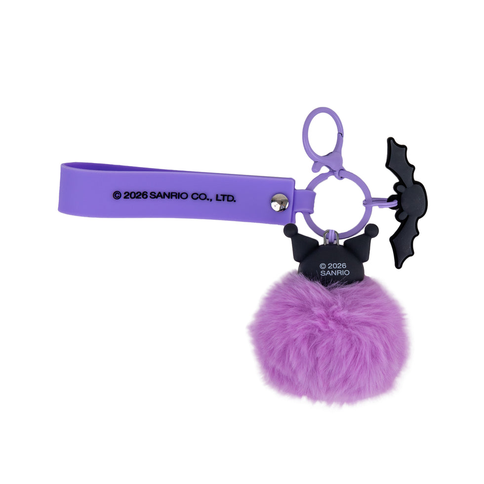 Porta Chaves com Pompom e Pendente Kuromi Mr.Wonderful