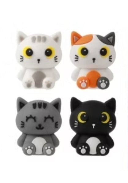 Borracha 3D Gato Malhado