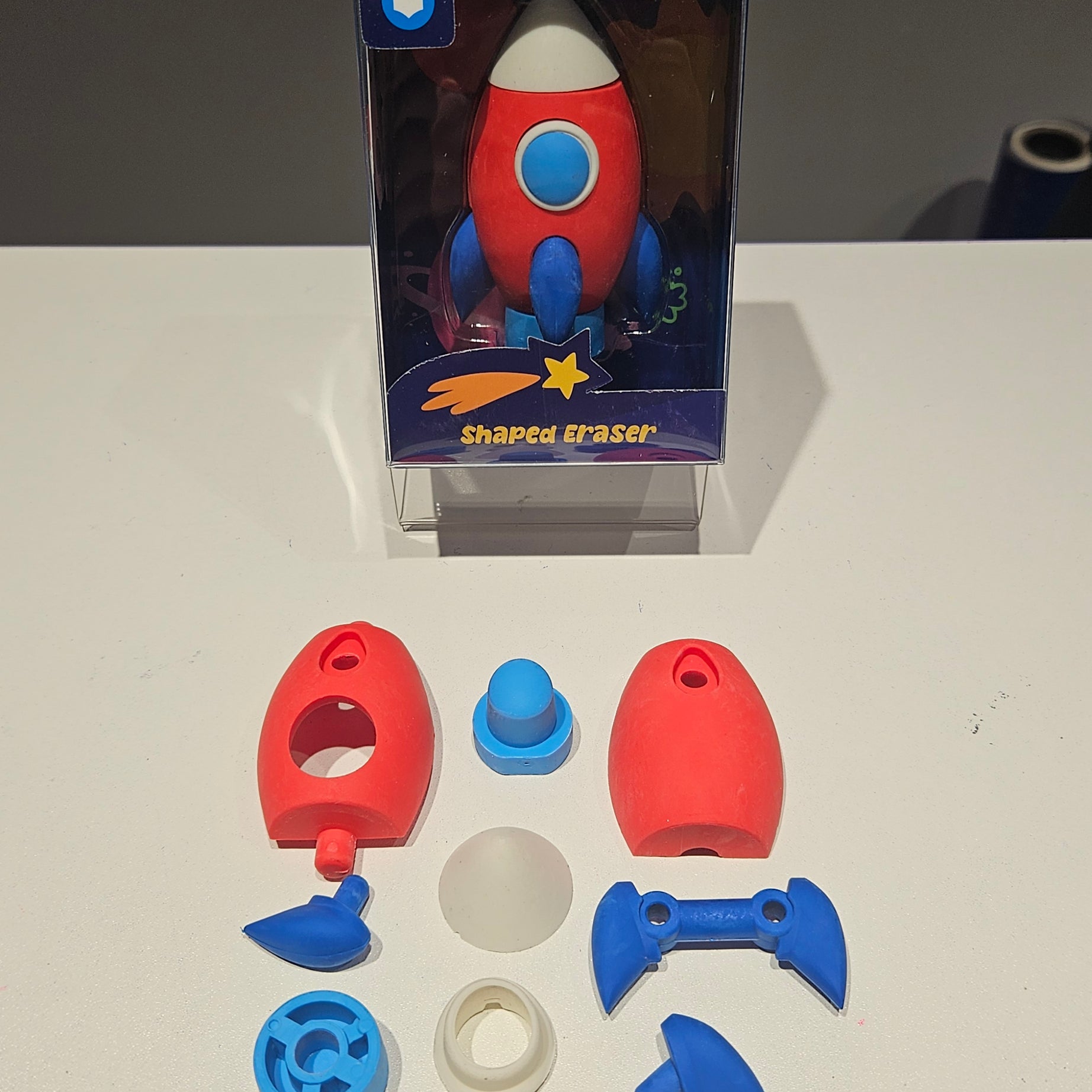 Borracha Foguetão 3D Desmontável em Peças