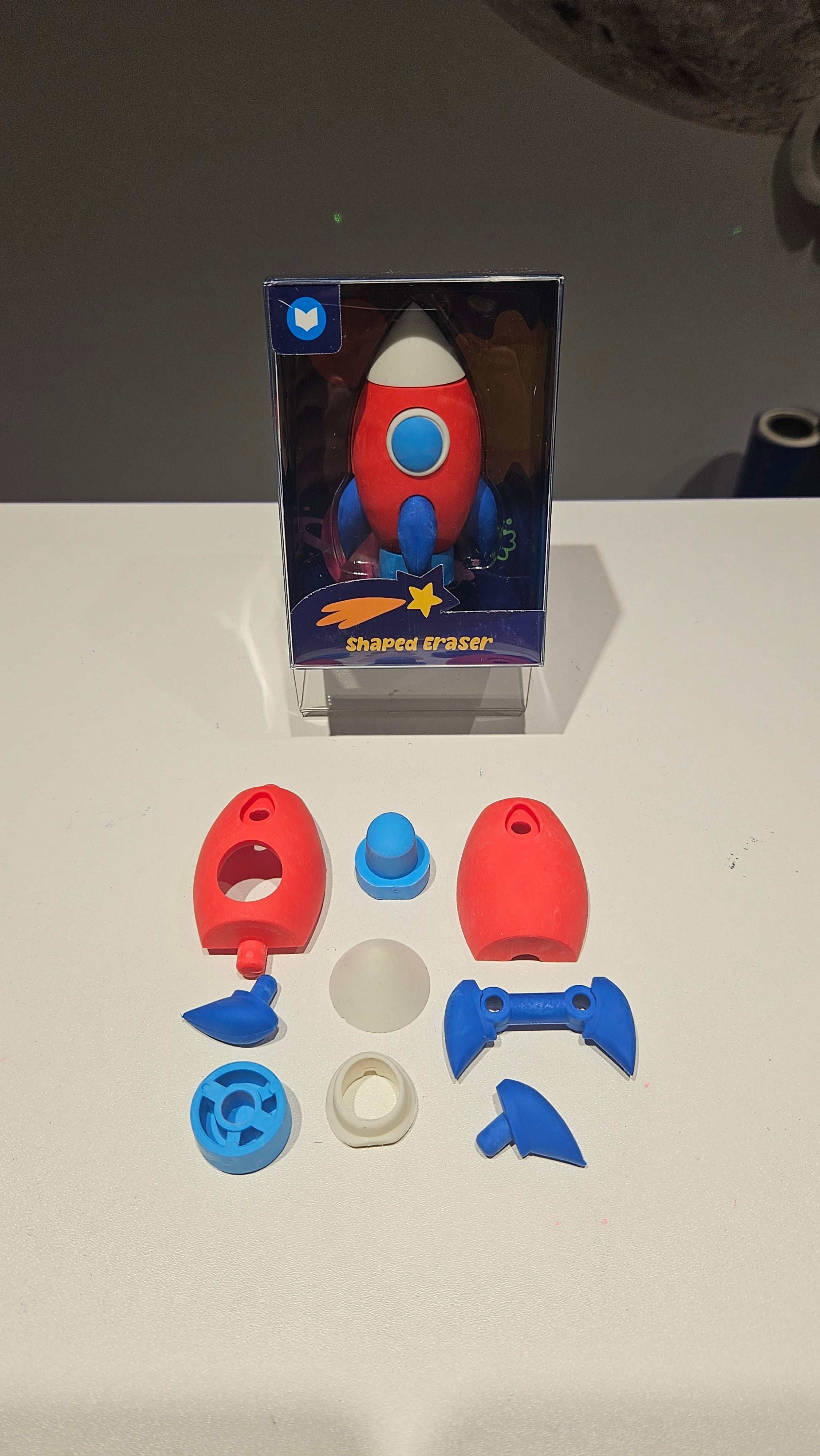 Borracha Foguetão 3D Desmontável em Peças