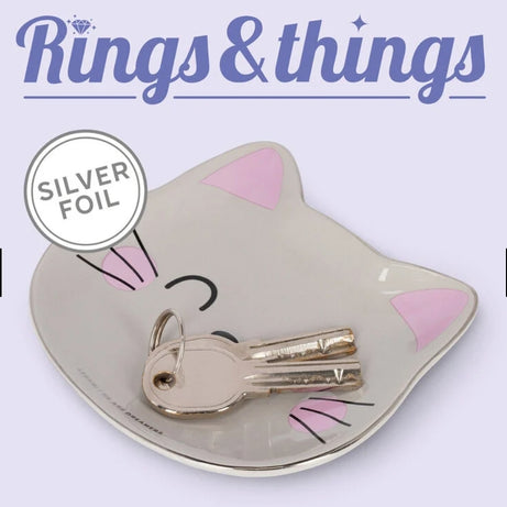 Prato Cerâmica para Jóias Gatinho Legami